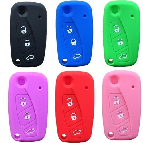 For Fiat Panda Key Cover For Fiat Grand Punto Silicone Key Case For Fiat Ducato Uno Egea Cover Chiave Fiat Panda Key Cover Case