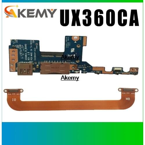 For ASUS UX360 UX360C UX360CA UX360CA_IO USB SD card Reader Switch button power board with cable