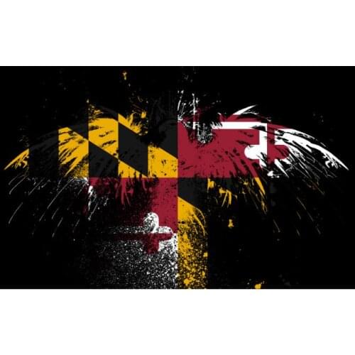 Flag of Maryland with bird 90X150CM custom service Flags hobby gift Outdoor Flag Banner