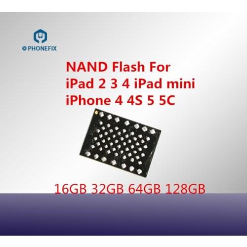 Flash Memory IC for iPhone 4 4S 5 5C iPad 2 3 4 Mini Hard Disk HDD Replacement Storage Upgrade Memory NAND Chip