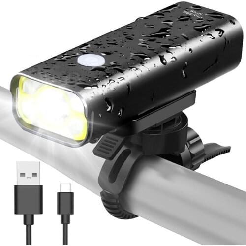 Wind Talk USB Rechargeable Led Bike Light Front Super Bright 200-400 Lumens Mtb Bicycle Lamp Aluminum Waterproof Bicycle Light