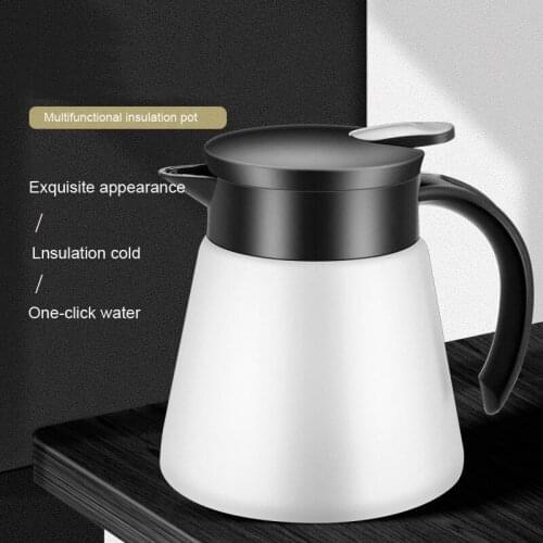 Geetest Coffee Pot Kettle Thermal Pitcher Stainless Steel Insulation Pot Coffee Pot Flasks Tea Water Jug 680ml 880ml