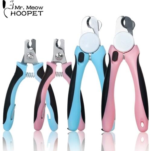 Hoopet Pet Dog Cat Clean Tools Grooming Clippers Professional Sharp Stainless Steel Nail Clippers