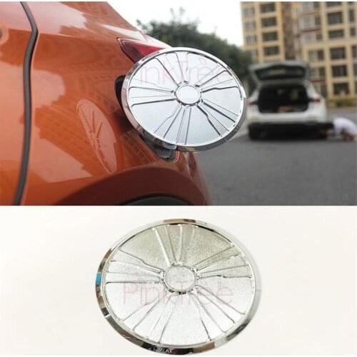 Chrome Fuel Tank Cover Stickers Car Styling Accessories For Nissan Kicks 2016 2017 2018 2019