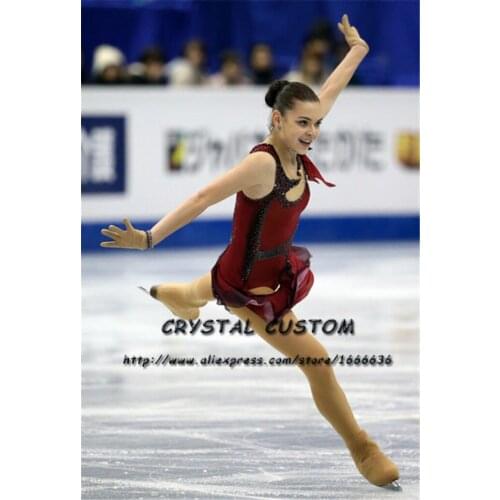 Crystal Custom Figure Skating Dress Girls New Brand Ice Skating Clothes For Competition DR4612