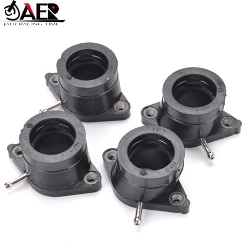 JAER 4pcs Motorcycle Carburetor Intake Manifold Interface Glue For Yamaha XJ550 Maxim XJ550R RH RJ RK Seca