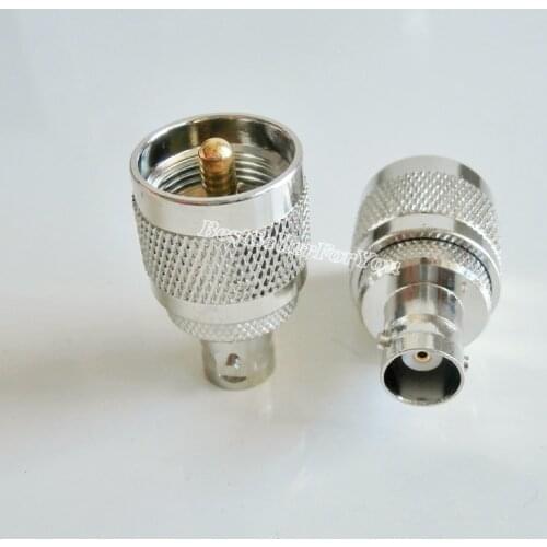 1Piece BNC Female Jack To UHF PL259 PL-259 Male RF Coaxial Adapter RF Connector B