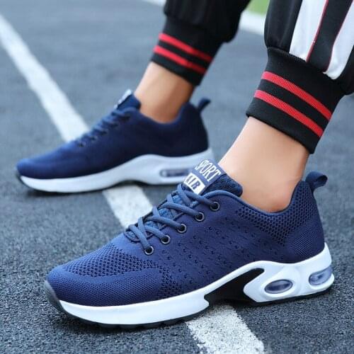 ZEEKSON Breathable Fly Woven Breathable Casual Sports Shoes Fashion Air Cushion Mens Shoes Running Shoes for Young Students