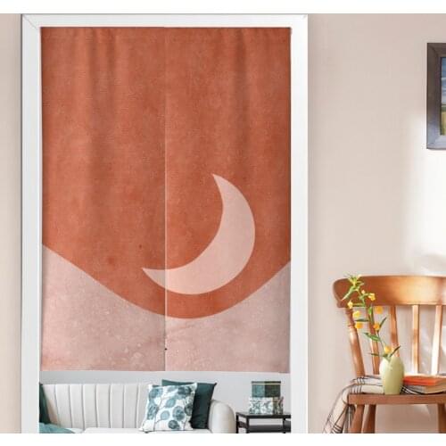 Nordic Door Curtain Bedroom Curtain Home Kitchen Bathroom Shade Half Curtain Fabric Partition Curtain Feng Shui Curtain Noren