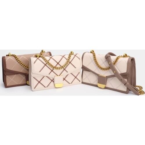 2021 New Womens Bag Chain Organ Small Bag Embroidery Chain Womens Underarm Bag Shoulder Messenger