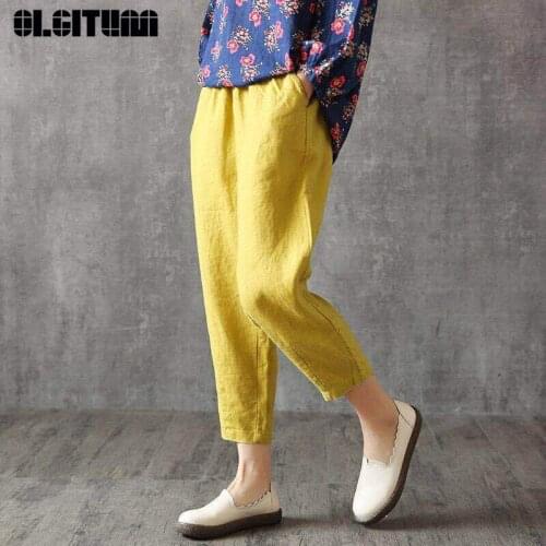 Женские свободные брюки OLGITUM China At AliExpress