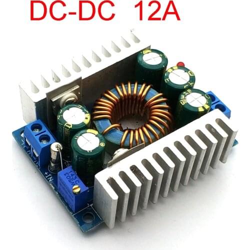 100W 5-40V 12A DC-DC Buck Step-Down Laptop Car LED Converter 12/24V To 3.3V/5/12V Power Supply Module 60mm X 51mm X 22mm