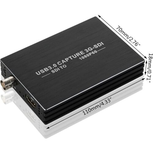 Portable SDI Video Capture Card SDI to High Definition Multimedia Interface Adapter 3G-SDI Video Capture Card USB3.0