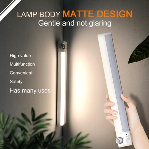 PIR LED Motion Sensor Light Rechargeable Night Light Under Cabinet Light Led Lights For Bedroom Wardrobe Kitchen Lights