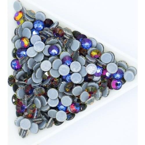 All Sizes Blue Volcano DMC Iron On Rhinestones/Flat Back Nail Art Hot Fix Crystal Rhinestones Strass Sewing & Fabric Garment
