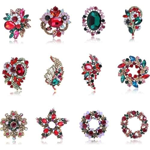 High-Quality Exquisite Rhinestone Glass Brooch Banquet Dress Accessories Fashion Superstar With Clothing Accessories