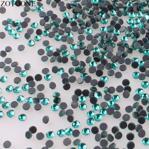 ZOTOONE DMC Flatback Hot Fix Rhinestones Applique Stones and Crystals for Crafts Nail Art Rhinestones Decorations