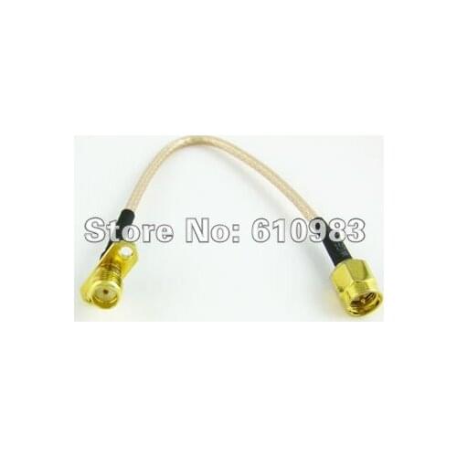 10 pieces/lot) extension cable SMA male to SMA female 2 HOLE panel mount connector pigtail cable RG316 3M