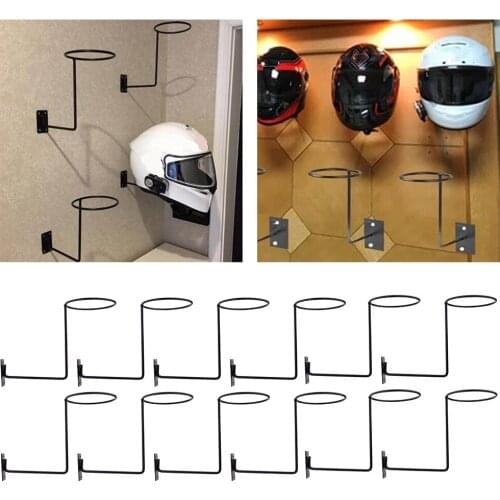 12x Motorcycle Accessories Helmet Holder Hanger Rack Jacket Hook Gifts Black
