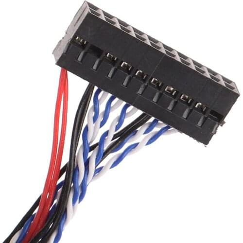 20Pin DF19-20-D8 1ch Signal 8 Bit LCD Screen Driver Board Line LVDS Screen Cable