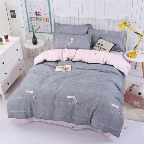 2020 Gray Nordic Duvet Cover 220x240 Pillowcase 3Pcs，Quilt Cover 200x200 Bed Cover，Blanket Cover，Queen King Size Bedding Set