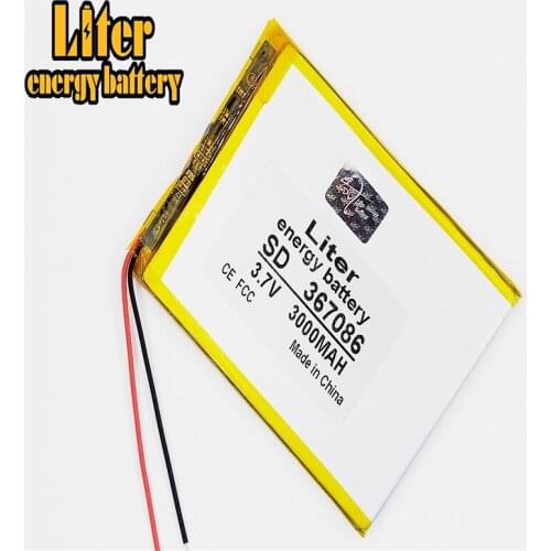 367086 3.7V 3000mAh 357085 Lithium polymer Battery with Protection Board For Tablet PC U25GT