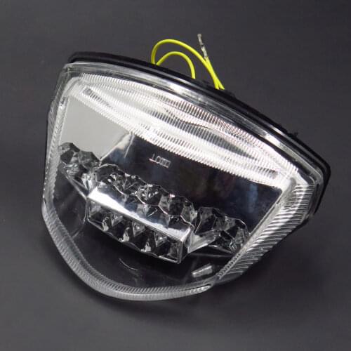 Aftermarket free shipping motorcycle parts LED Tail Brake Light Turn Signals for Suzuki GSX-R GSXR 1000 2007 2008 clear