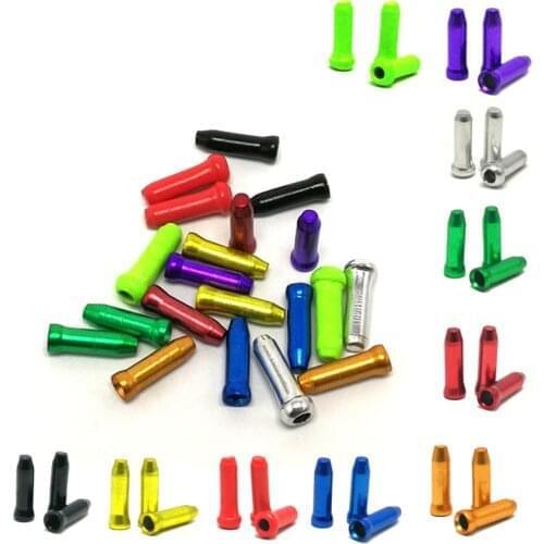20Pcs/lot MTB Bike Bicycle Brake Shifter Aluminum Inner Cable Tips Crimps Cycle Cycling Parts Derailleur Shift Cables End Caps