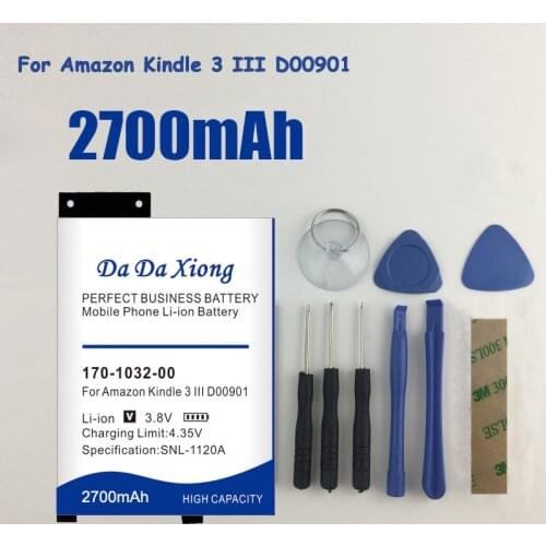 DaDaXiong 170-1032-00 Mobile Phone Battery Backup for Amazon Kindle 3 Keyboard eReader D00901 GP-S10-346392-0100 S11GTSF01A