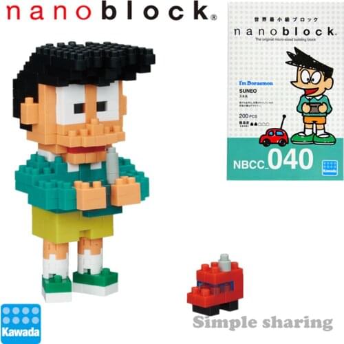 Kawada Nanoblock NBCC-040 Doraemon Figure SUNEO Brick Japan Building Blocks Pop Baby Toys