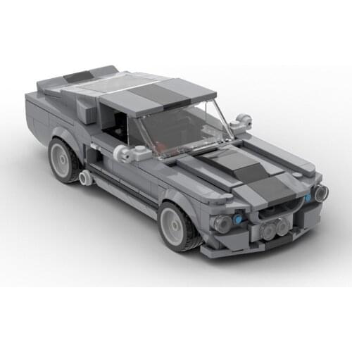 MOC Classic Mustanged 1967 SUV Eleanored High-tech Car Building Blocks Racing Bricks Kids Toys Mens Hobby Collection Works