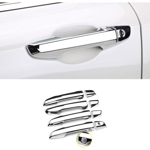 LHD ABS chrome car Door Handle decoration strip Cover Trim Car Styling For Honda CR-V CRV 2017 2018 Accessories 8pcs
