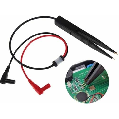 Multi-purpose SMD SMT Test Clamp Test Clip Lead Probe Digital Multimeter Meter Tweezer for IC Resistance Capacitance Measurement