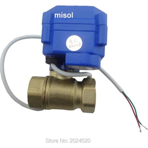 Motorized ball valve G1/2" DN15 2 way 12VDC CR04, electrical valve