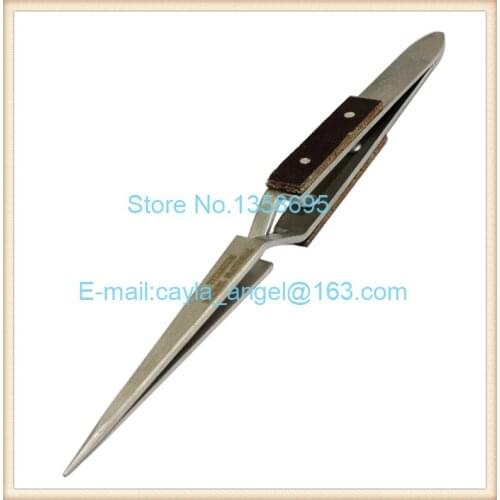 Straight Tips Tweezers Curved Tip Fiber Grips Cross Locking Jewelers Soldering Tools Jewelry Making Tool Length 165mm