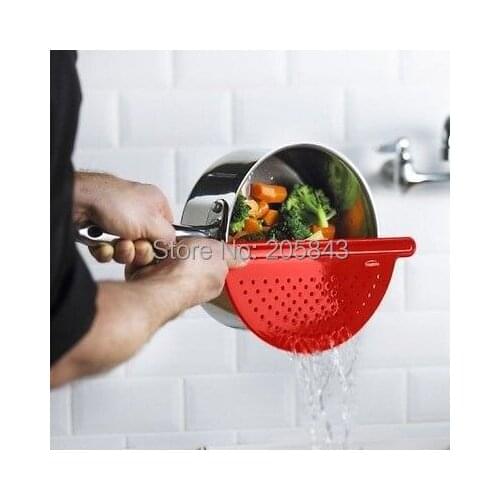 Trudeau Plastic Pot Drainers strainer Splatter Food Kitchen cooking Tools Grip