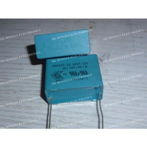 10PCS B32924 X2 MKP/SH 1U 2U2 3U3 4U7 K=10% M=20% 305V 1UF 2.2UF 3.3UF 4.7UF P=27.5mm 105 225 335 475 MET FILM CAPACITOR