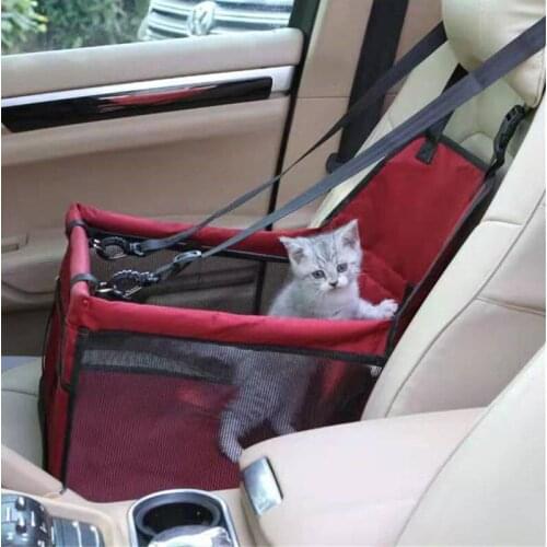 Dog pad hammock cover with seat belt for Ferrari car