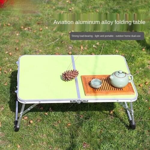 Outdoor Aluminum Alloy Portable Folding Table Camping Picnic Barbecue Table Indoor Multifunctional Leisure Equipment Supplies