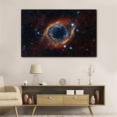 Universe Space And Stars Starry Sky Planet Painting on Canvas Posters and Prints Cuadros Wall Art Pictures For Living Room Decor