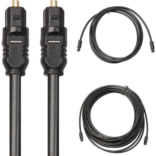 SPDIF MD DVD Digital Optical Audio Fiber Cable Toslink Gold Plated 1m 1.5m 2m 3/5m 10m 15m 20m High Quality Cable Audio Wire