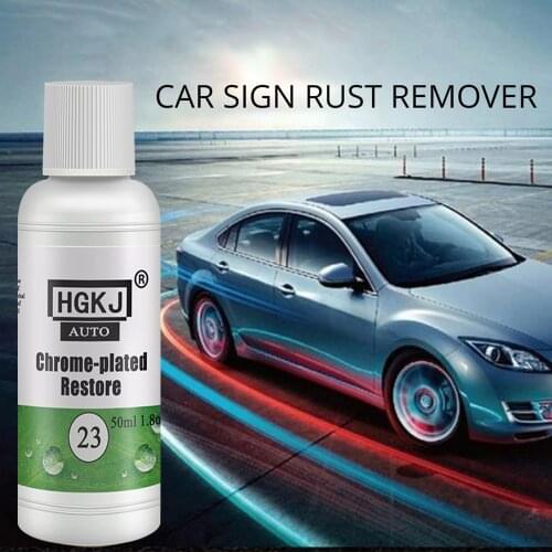 HGKJ-23-50 of Chrome Plate Retreading Agent Car Logo Rust removal Spray Cleaner Chrome Refurbishment Polishing Tool Car Care