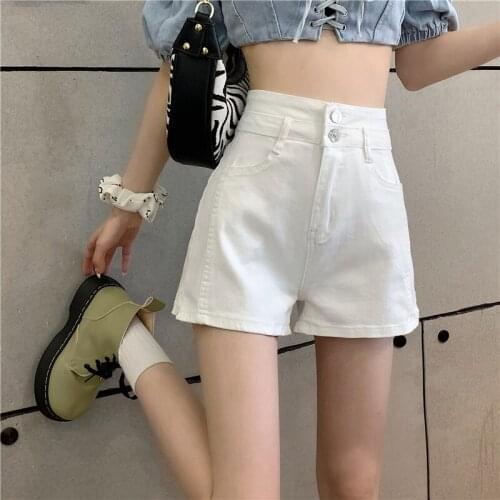 ZG1706 Summer 2021 new women fashion Thin section Wide Leg Hot High Waist Skinny Denim Shorts cheap wholesale