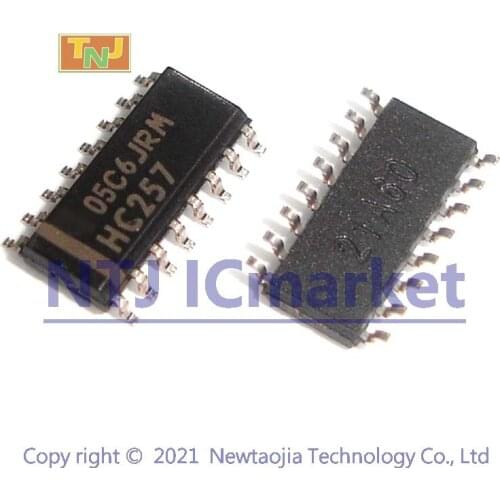 10 PCS SN74HC257DR 74HC257D HC257 Quadruple 2-Line To 1-Line Data Selectors/Multiplexers With 3-State Outputs 16-SOIC Chip IC