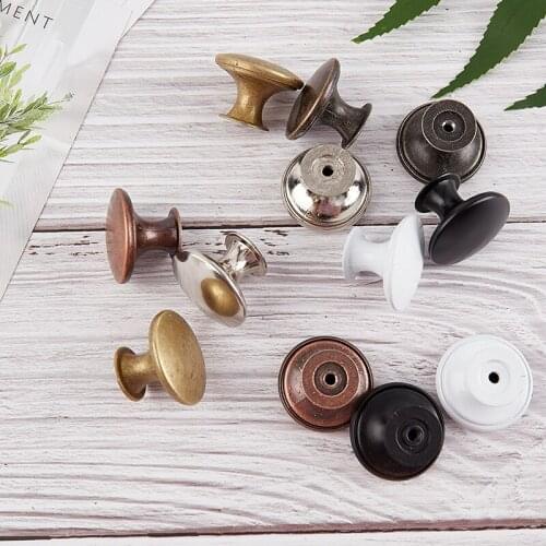 10 Pieces of Single Hole Small Handle Retro Zinc Alloy Cabinet Drawer Door Handle