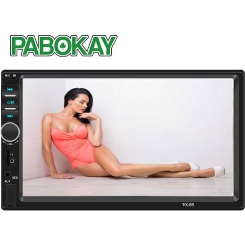 2 Double Din 7018B Car MP5 Player 7 Inch Touch Screen Auto MP4 Video Radio Remote Control Support Rear View Camera