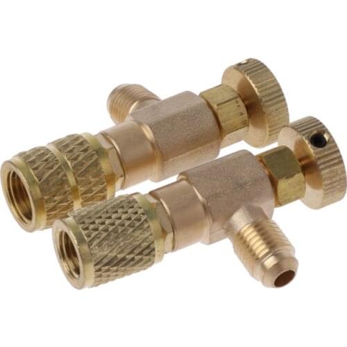 2Pcs Safety Valve R410A R22 Air Conditioning Quick Coupler Connector Adapters K3KA