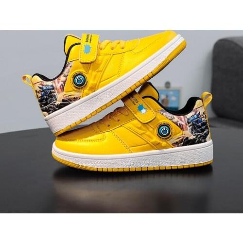 2021 Spring Sneakers Kids Sport Shoes Breathable Leather Non-slip Children Casual Shoes Chaussures Enfants Boys Running Shoes