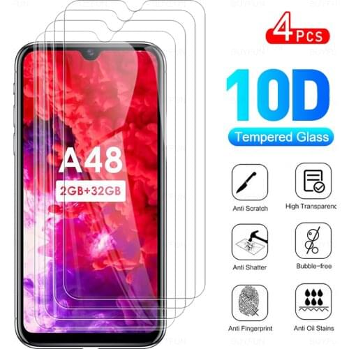 4Pcs Full Cover Protective Glass For Itel A48 Tempered Glasses For ItelA48 A 48 48A 2020 6.10" Phone Screen Protector Film