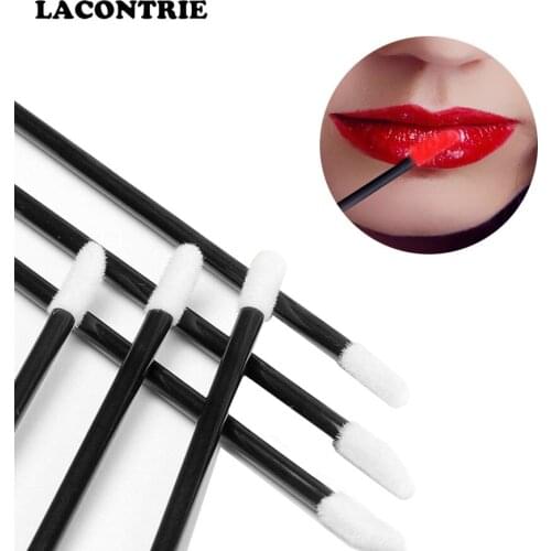 50 Pcs Disposable Lip Brush Set Cosmetic Makeup Lash Extension Mascara Applicator Lipstick Wands Set Cosmetic Makeup Tools